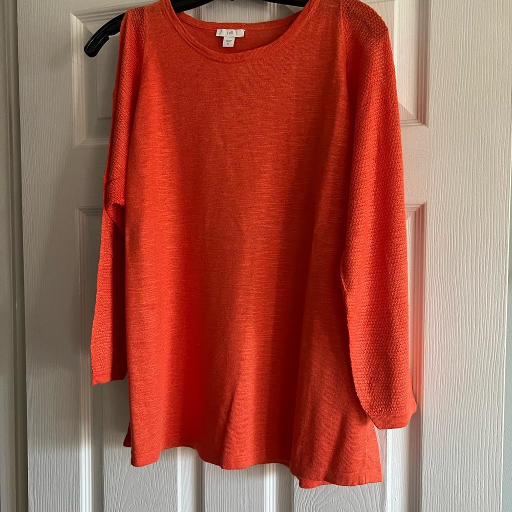 J Jill cut out sleeve light weight sweater
